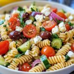 Lemon Herb Mediterranean Pasta Salad