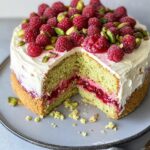 Pistachio Raspberry Cake