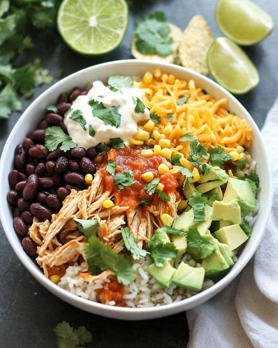 Slow Cooker Chicken Burrito Bowl