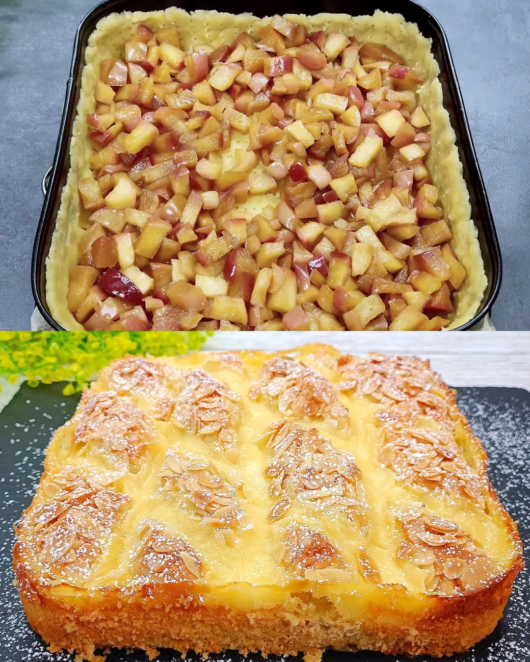 Apple Almond Cream Cake