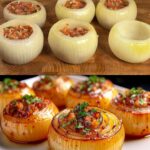 Cheesy Stuffed Onion Casserole