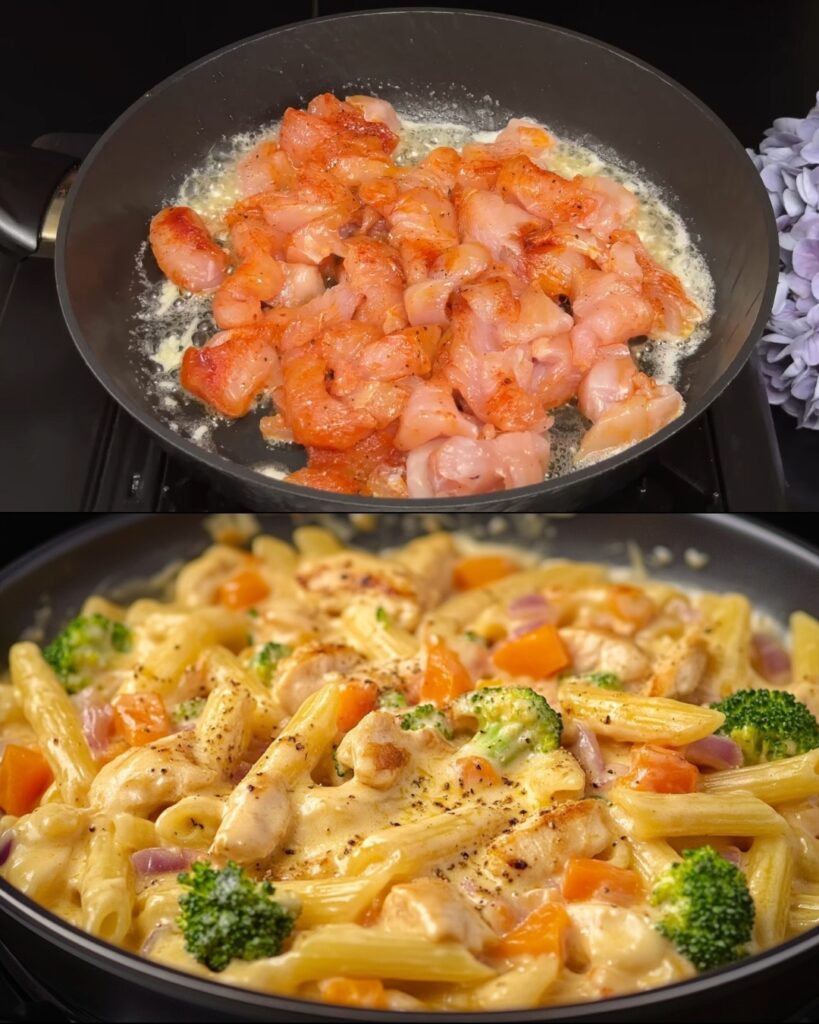 Creamy Chicken & Veggie Pasta
