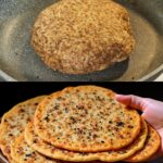 Healthy and Nutritious Barley & Seed Flatbread with Vegetable and Cheese Filling