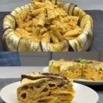 Baked Eggplant Pasta with Ricotta and Sun-Dried Tomato Pesto