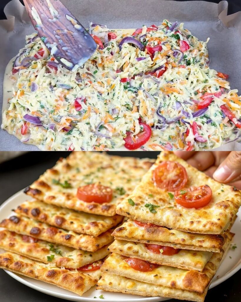 Baked Potato & Vegetable Frittata with Creamy Yogurt Herb Sauce