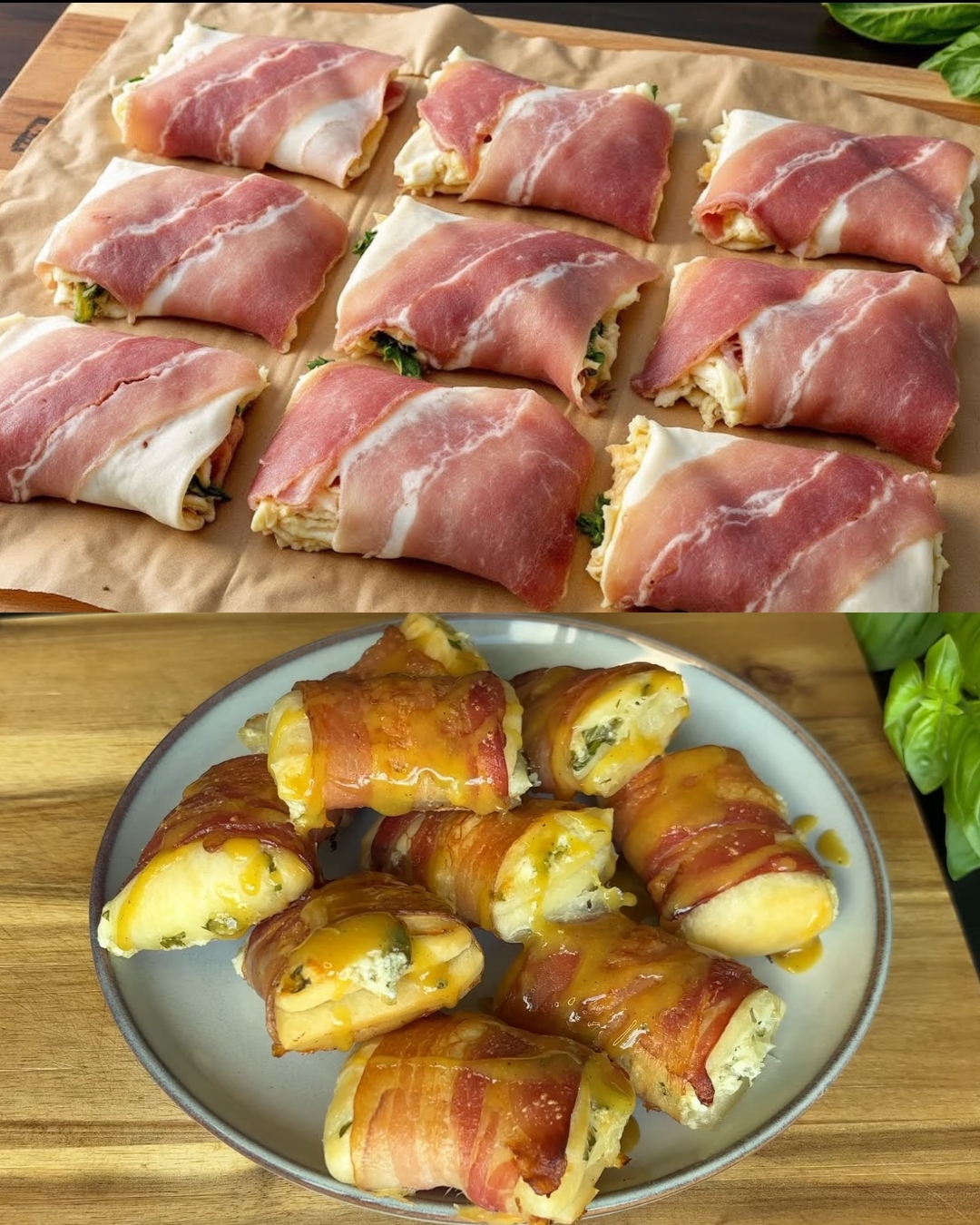Bacon & Herb Cheese Puff Pastry Twists with Mustard-Honey Glaze