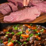 Savory Beef & Vegetable Skillet with Soy-Milk Glaze