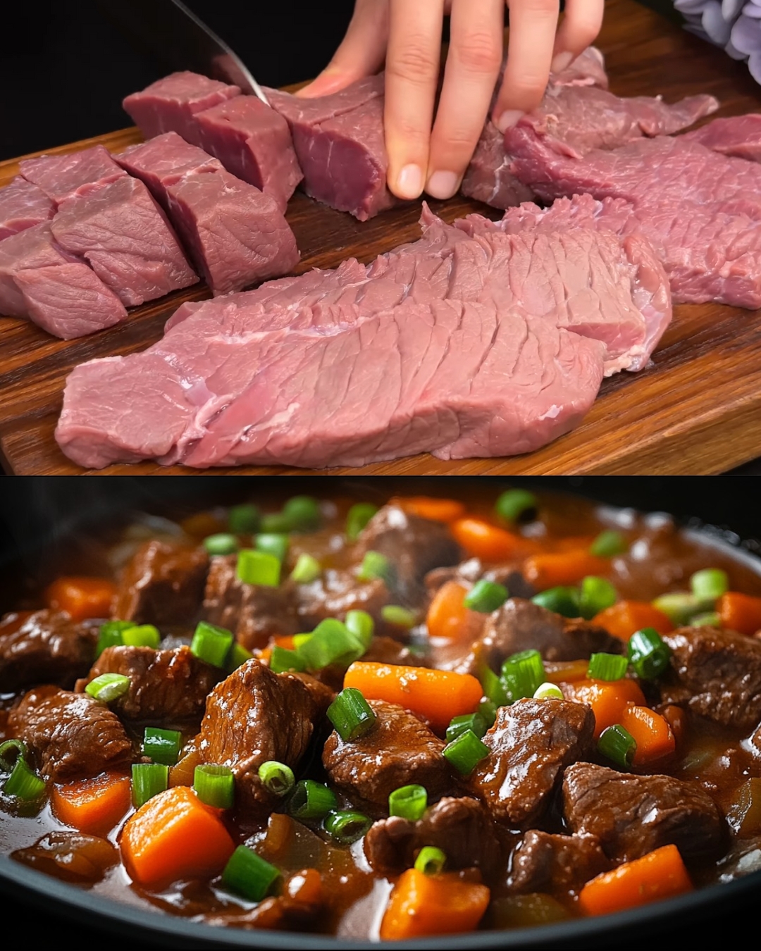 Savory Beef & Vegetable Skillet with Soy-Milk Glaze