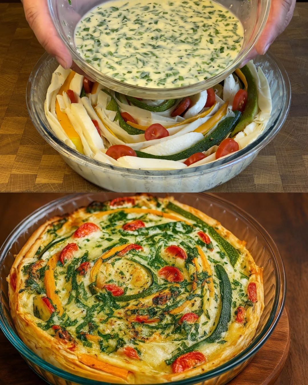 Zucchini and Cheese Phyllo Pie