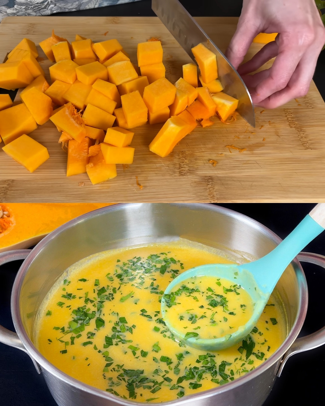 Creamy Pumpkin and Potato Soup with Avocado Toast