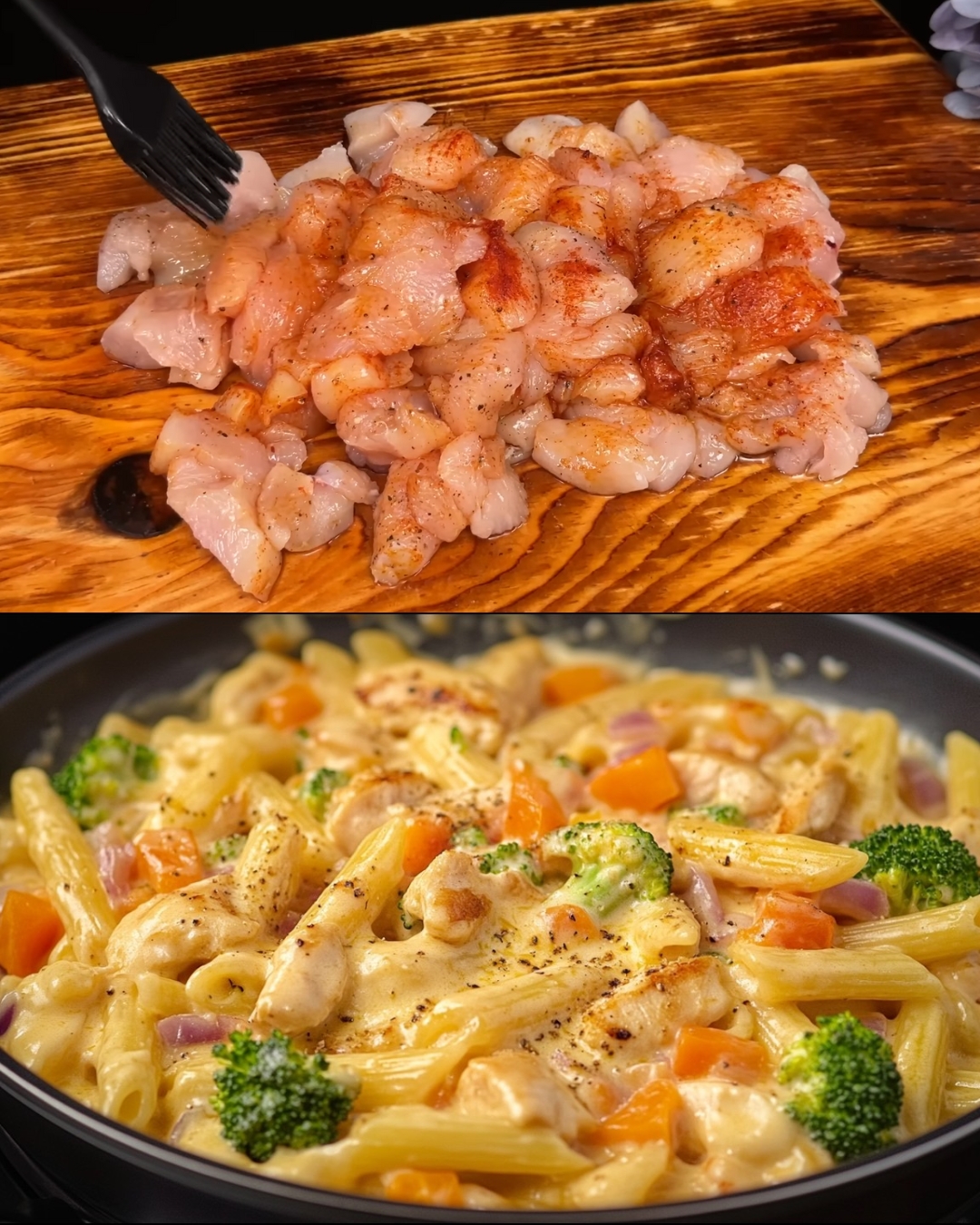 Chicken and Vegetable Creamy Pasta