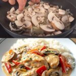 Creamy Chicken with Rice and Fresh Garden Salad