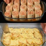 Savory Tortilla Meat Rolls with Vegetables and Cheese