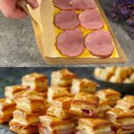 Ham, Cheese, and Minced Meat Puff Pastry Roll