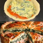 Rice & Spinach Puff Pastry Salmon Cake