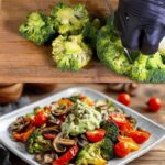 Roasted Vegetables with Creamy Avocado Sauce