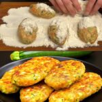 Zucchini Carrot Oatmeal Fritters with Mozzarella