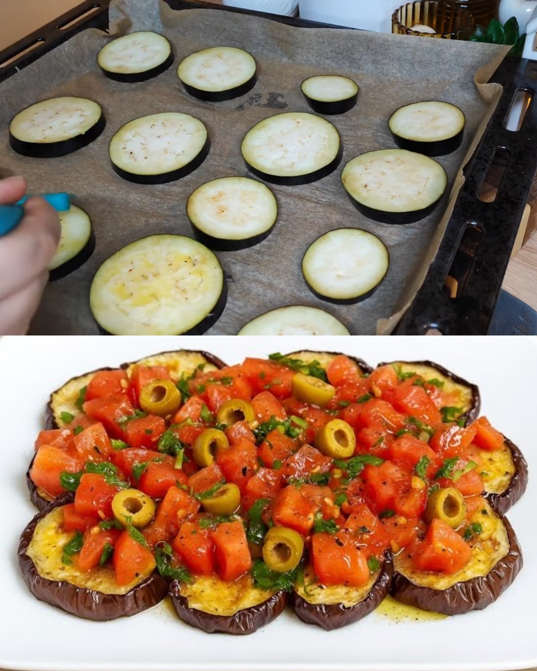 Mediterranean Roasted Aubergine Salad