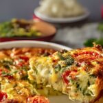 Zucchini, Potato & Feta Bake with Yogurt Sauce