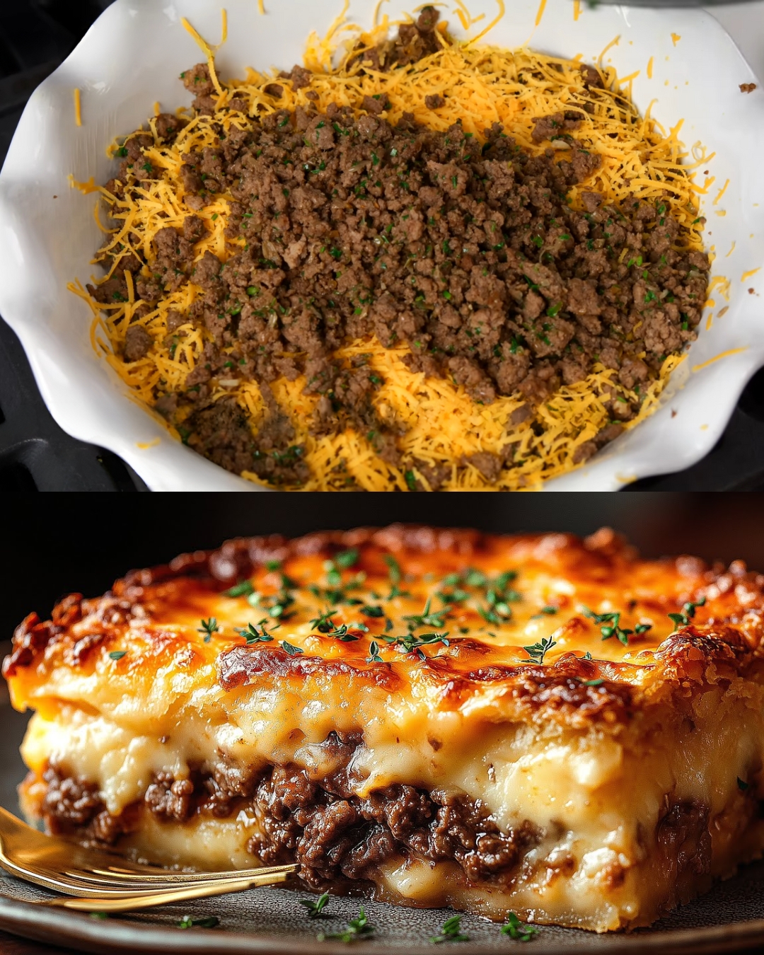 Impossibly Easy Cheeseburger Pie