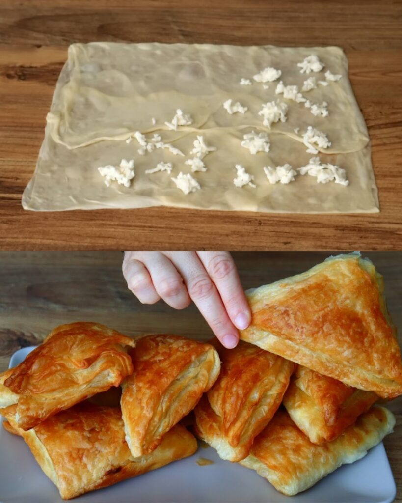 Crispy Cheese-Filled Pastry Triangles