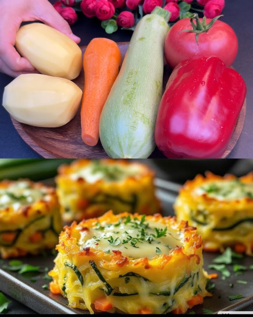 Hearty Cheesy Chicken and Vegetable Bake finished dish