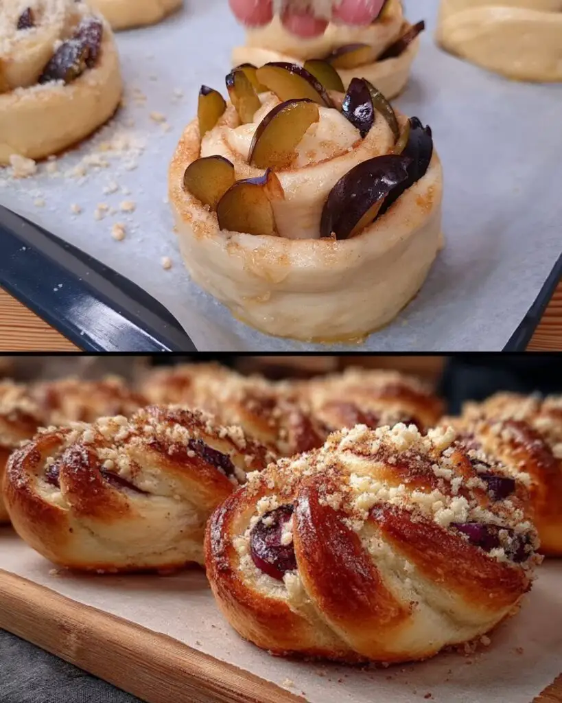 Prune-Stuffed Crumble Buns