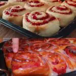Red Currant Stuffed Buns with Sour Cream Glaze