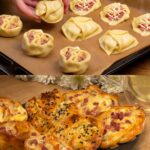 Savory Puff Pastry Bites with Cream Cheese, Bacon & Egg