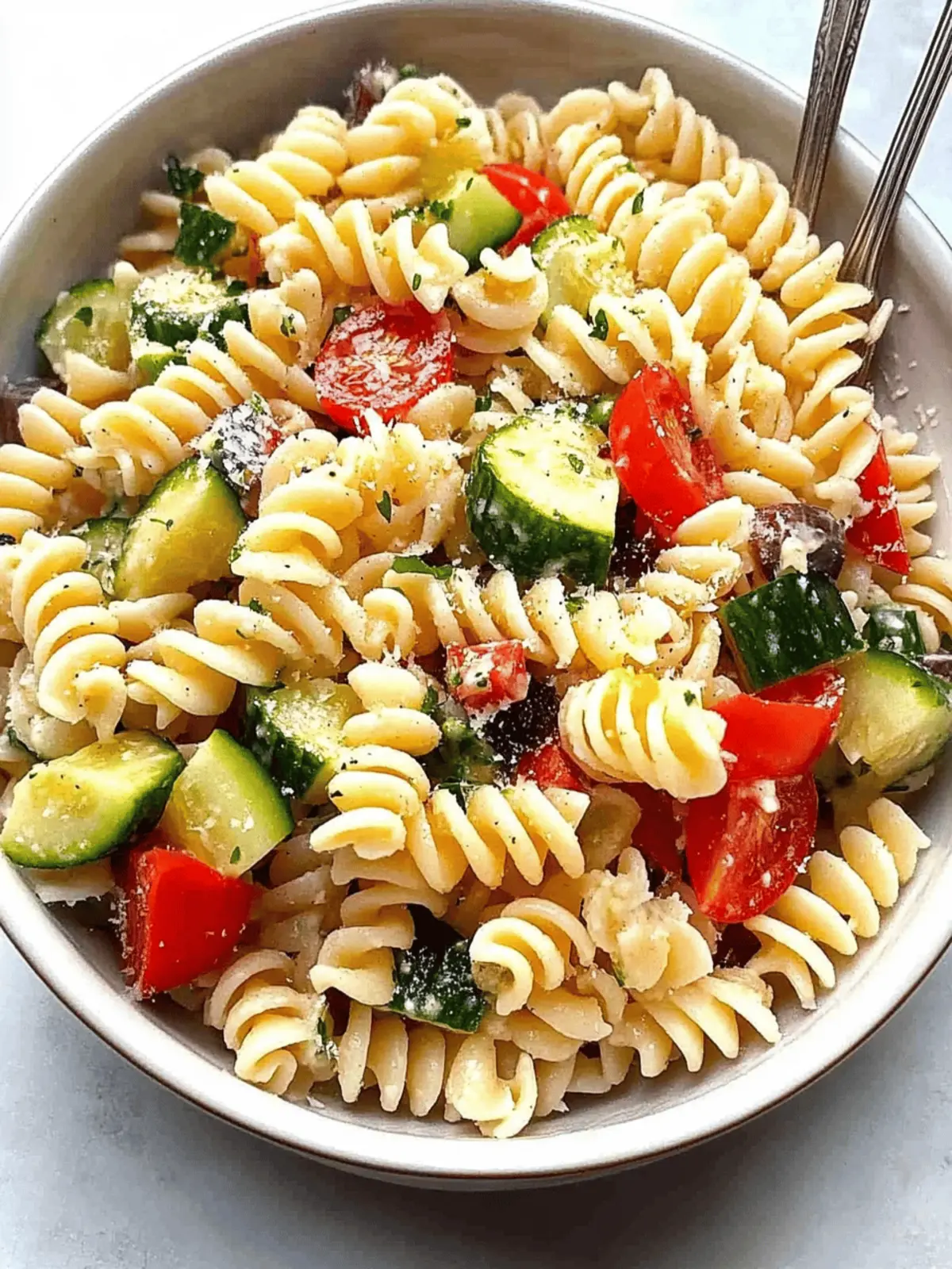 Deliciously Zesty Pasta Salad Perfect for Summer Picnics