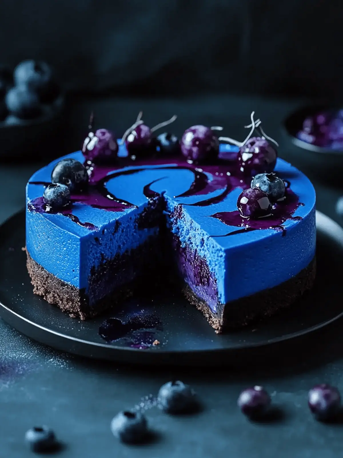 Ravenclaw Midnight Blueberry Cheesecake