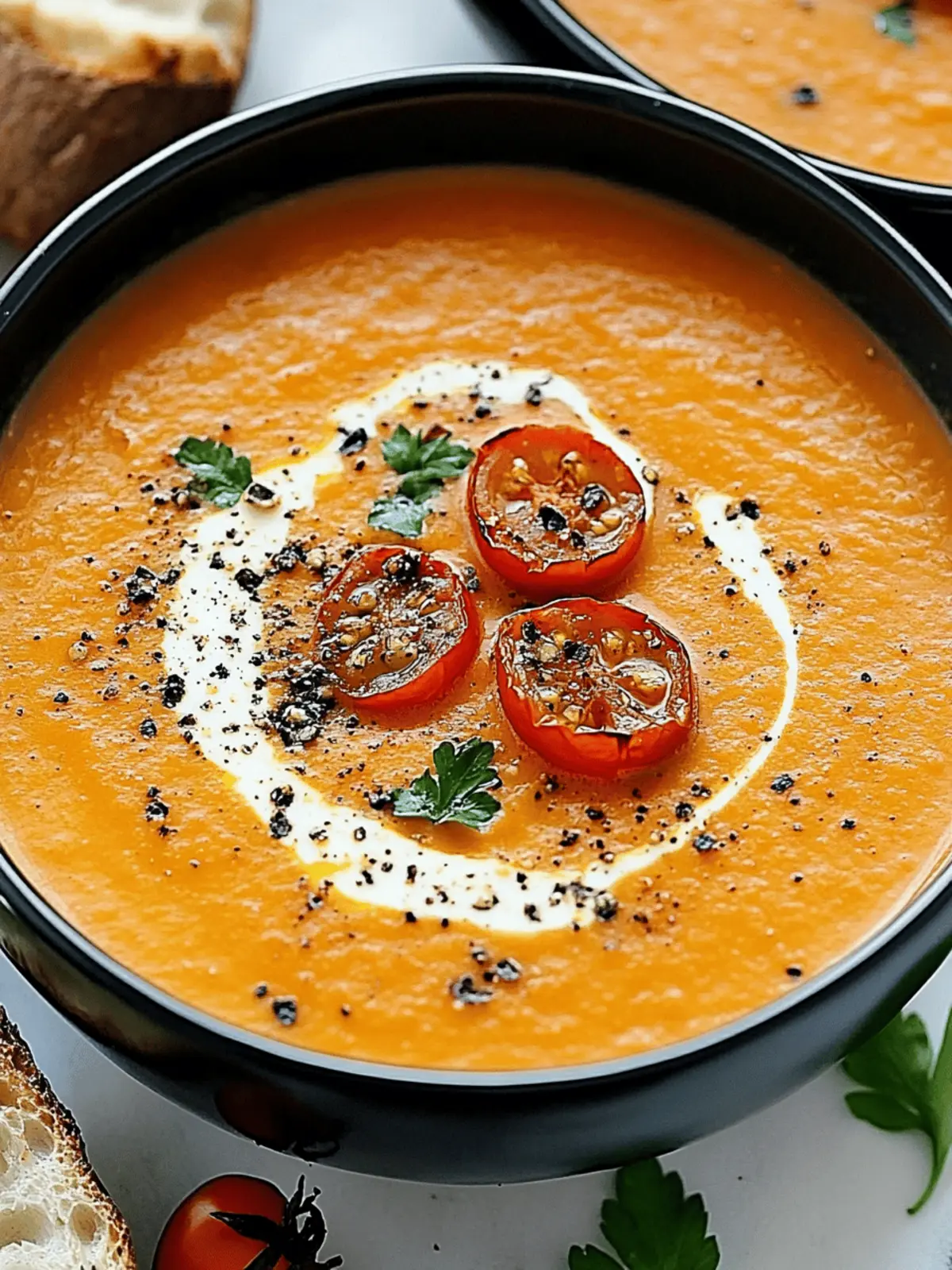 Roasted Garlic Tomato Soup