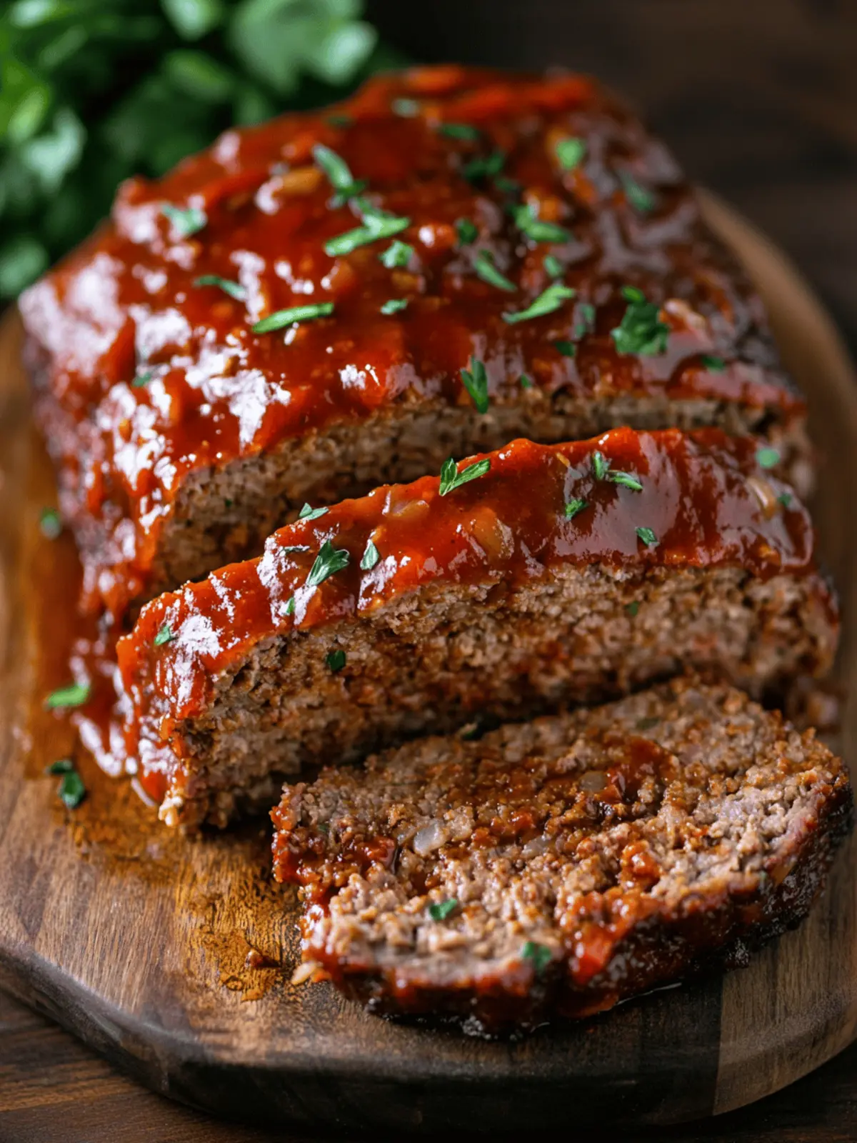 Meatloaf With A Tomato Beef Sauce