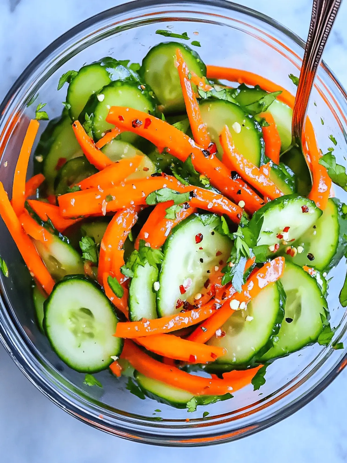 Crisp Carrot and Cucumber Salad with a Flavorful Twist