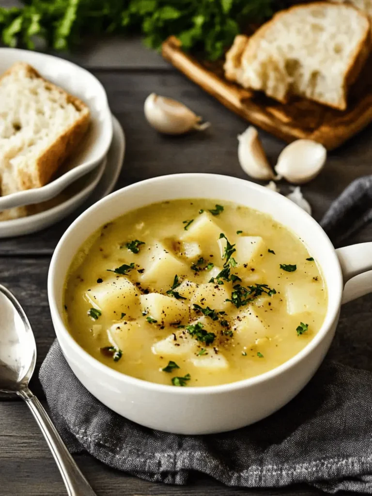 Roasted Garlic Potato Soup