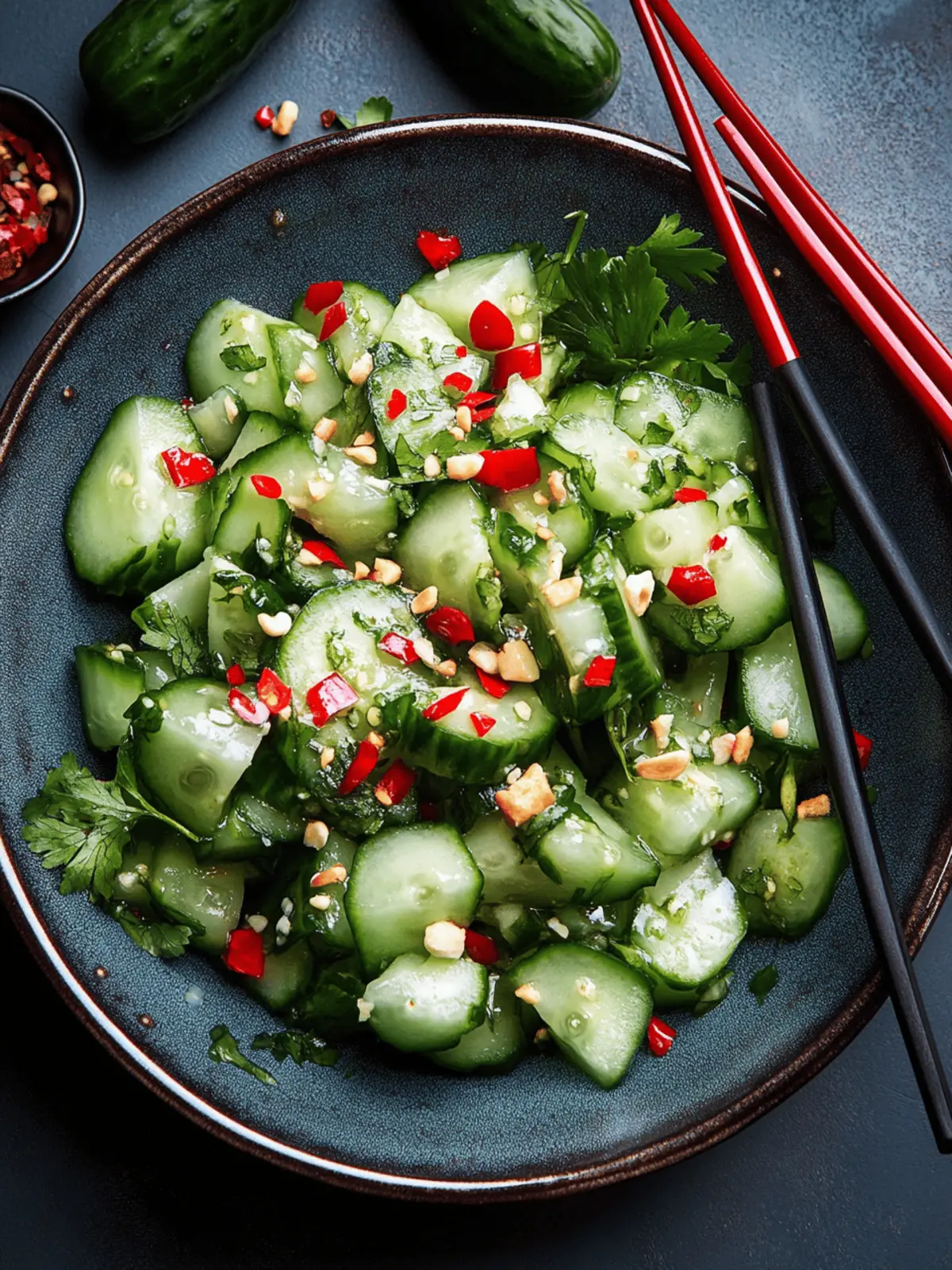Zesty Chinese Smashed Cucumber Salad for Refreshing Crunch