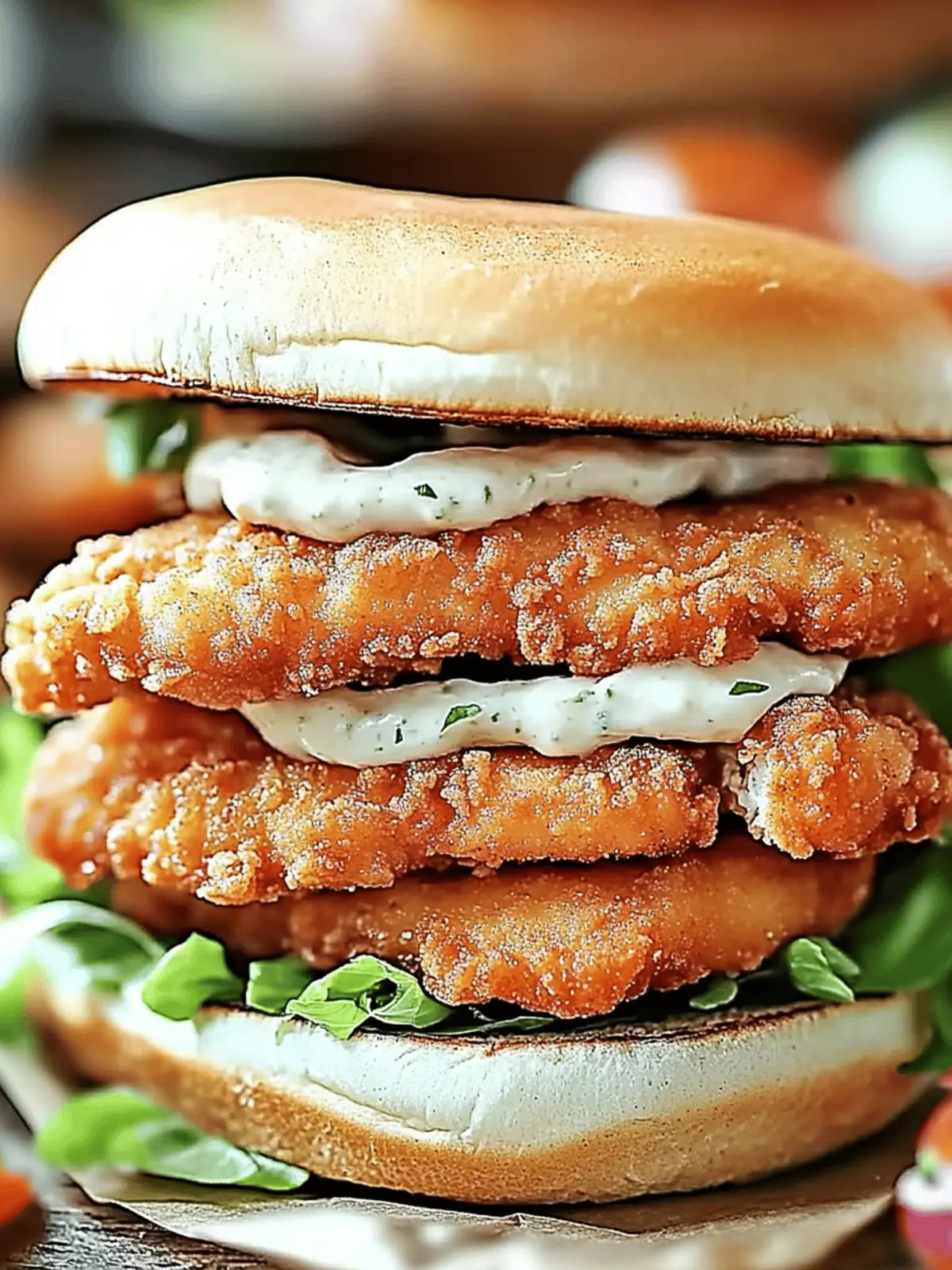 Crispy Chicken Sandwich with Garlic Mayo for Extra Crunch