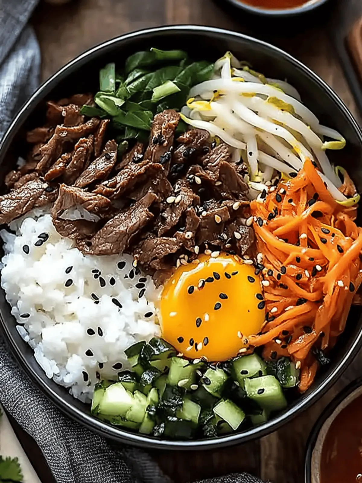 Korean Beef Bibimbap Bowl - Quick, Flavorful & Customizable Feast