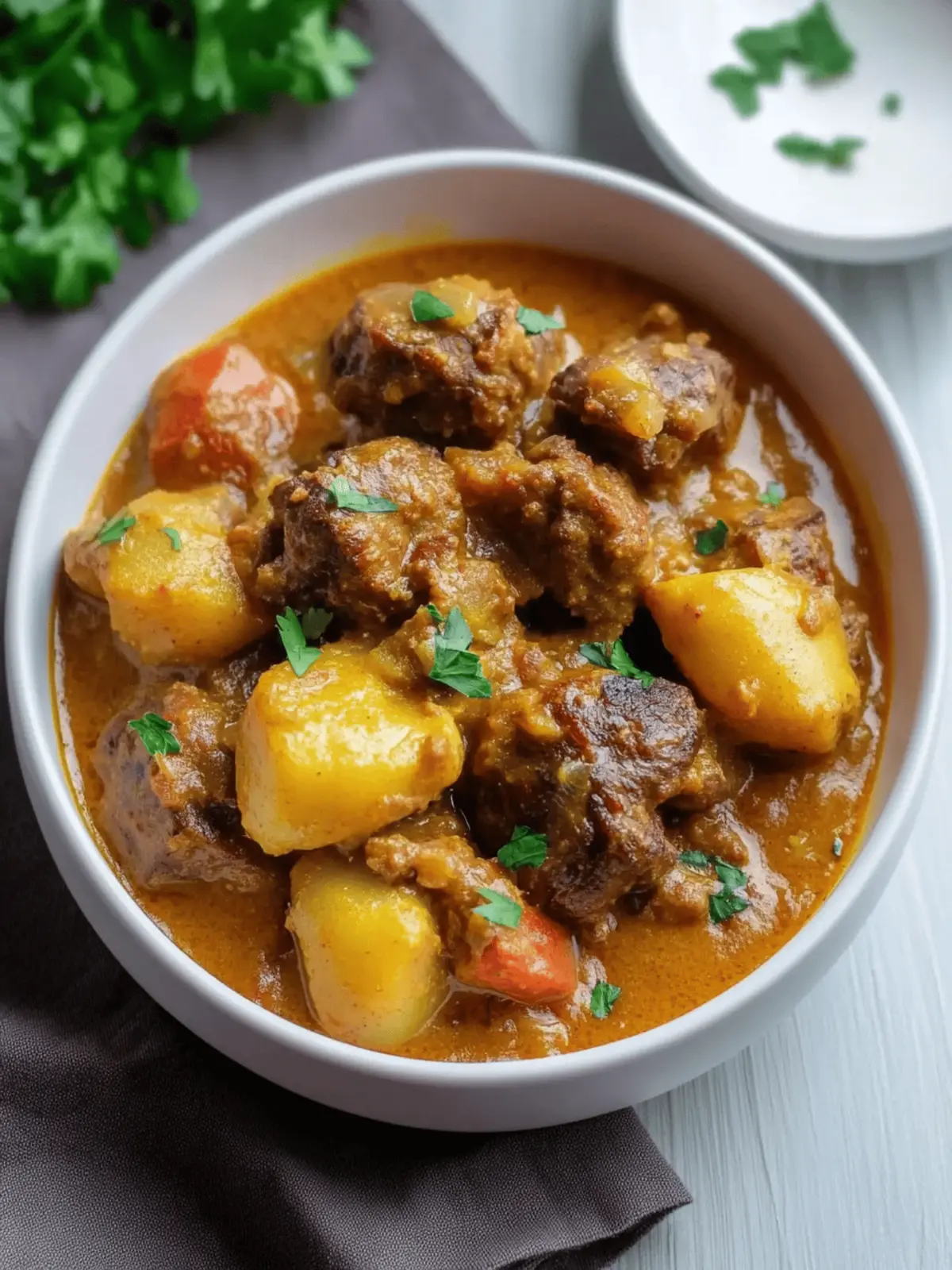 Savory Curry Oxtails