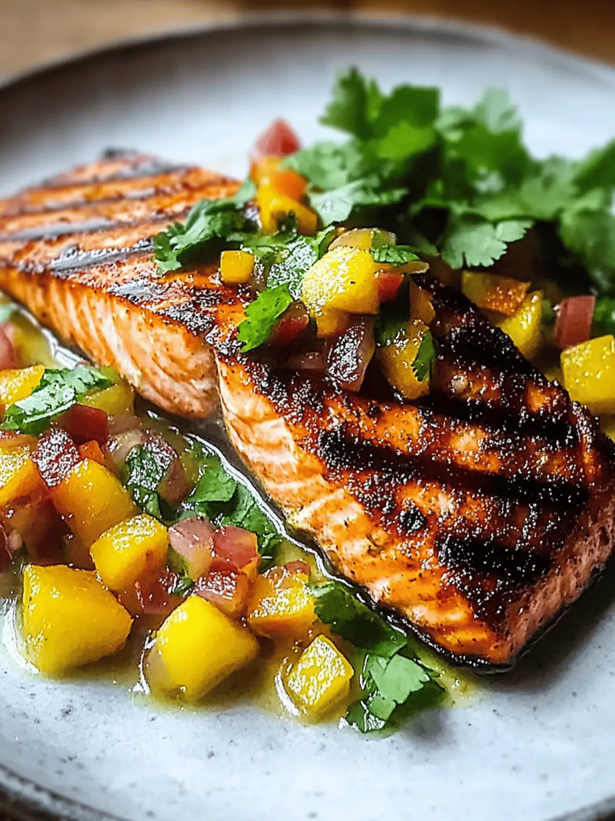 Grilled Salmon with Peach Salsa: A Summer Flavor Celebration