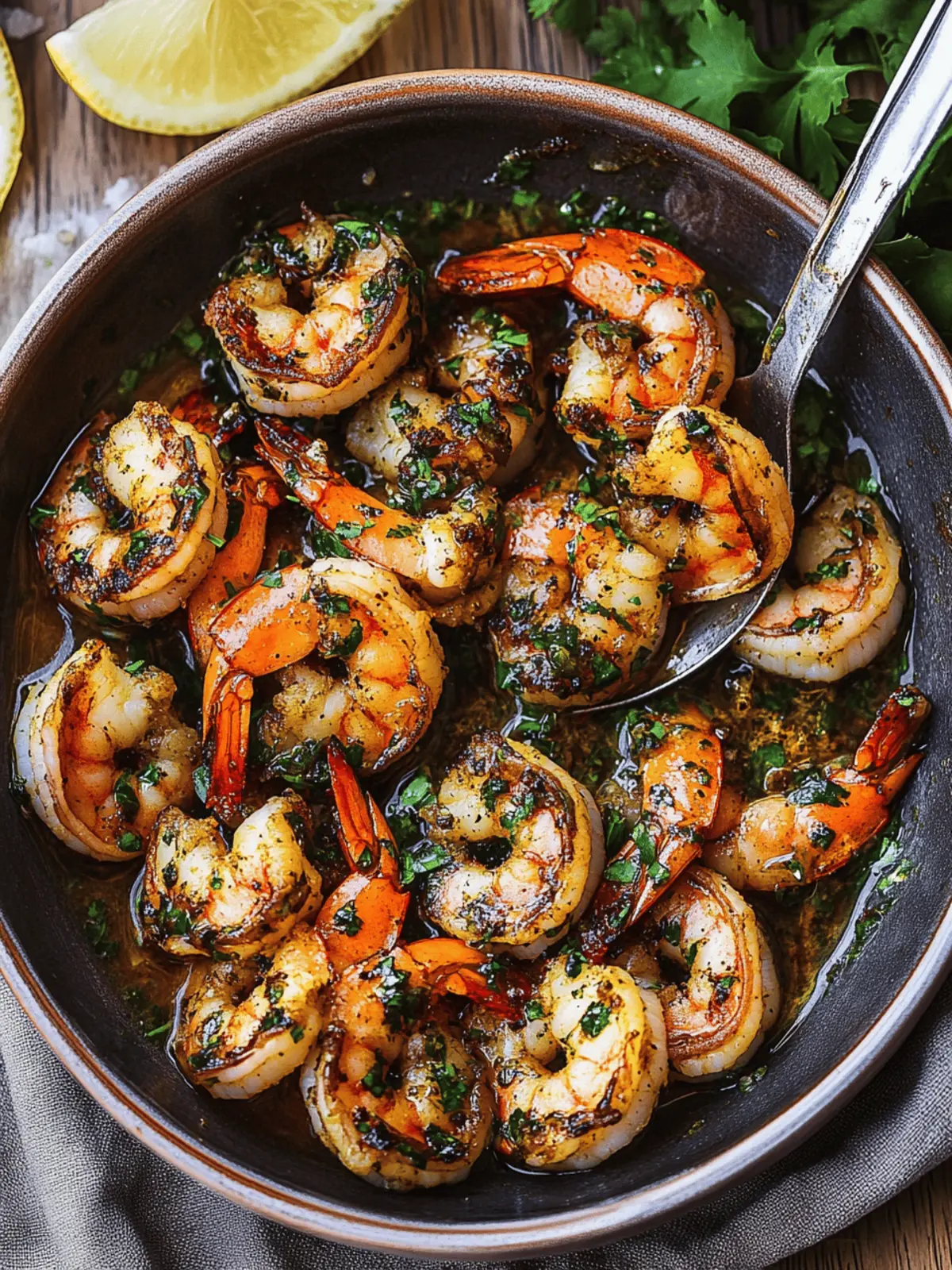 Pan Seared Chimichurri Shrimp
