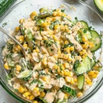 Street Corn Creamy Cucumber Salad