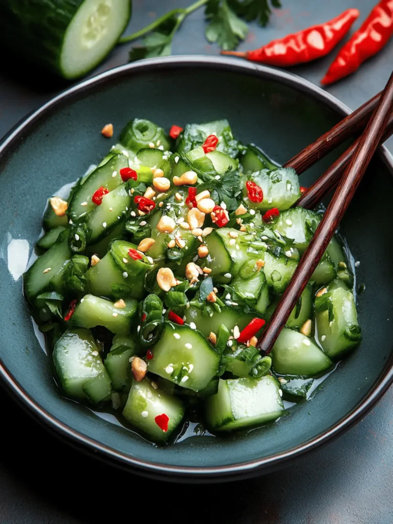 Chinese Smashed Cucumber Salad