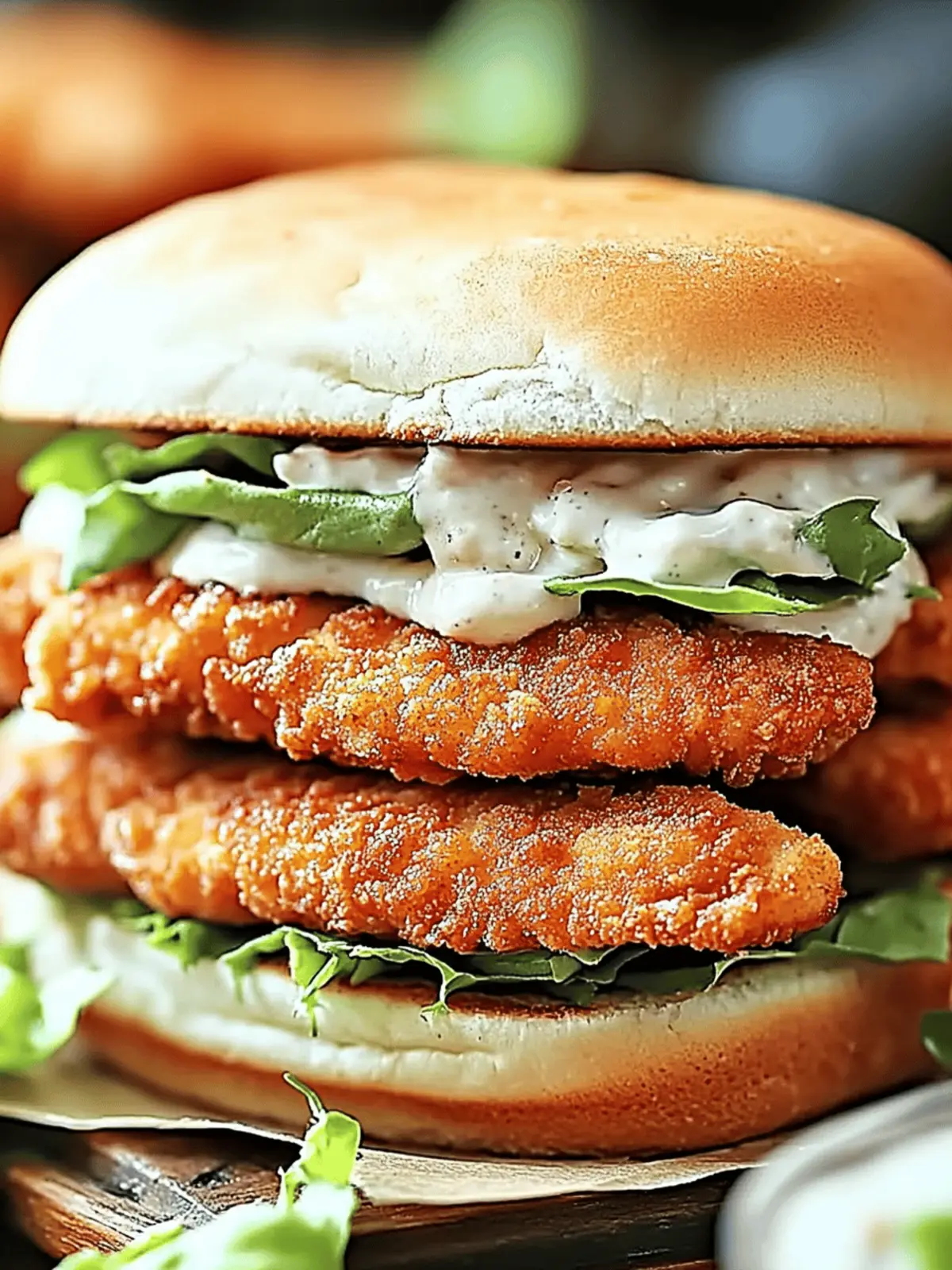 Crispy Chicken Sandwich with Garlic Mayo for Extra Crunch