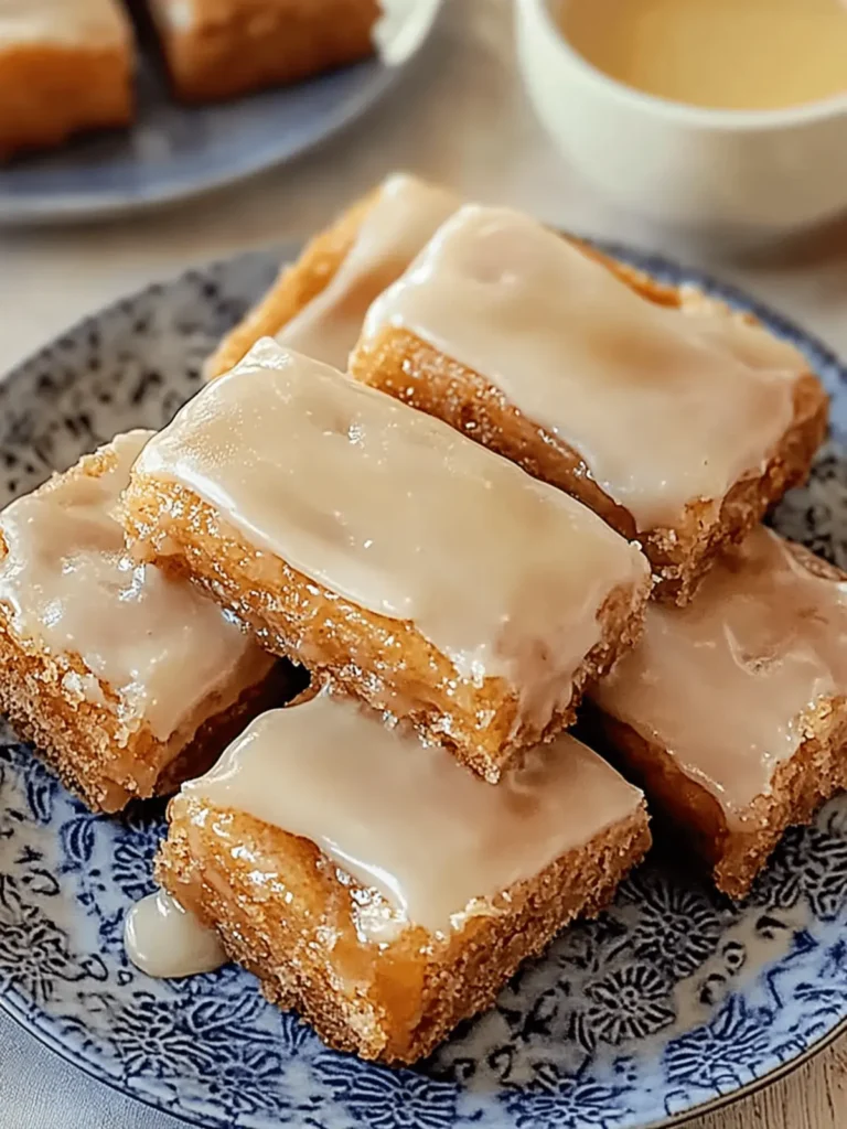 Baked Maple Donut Bars
