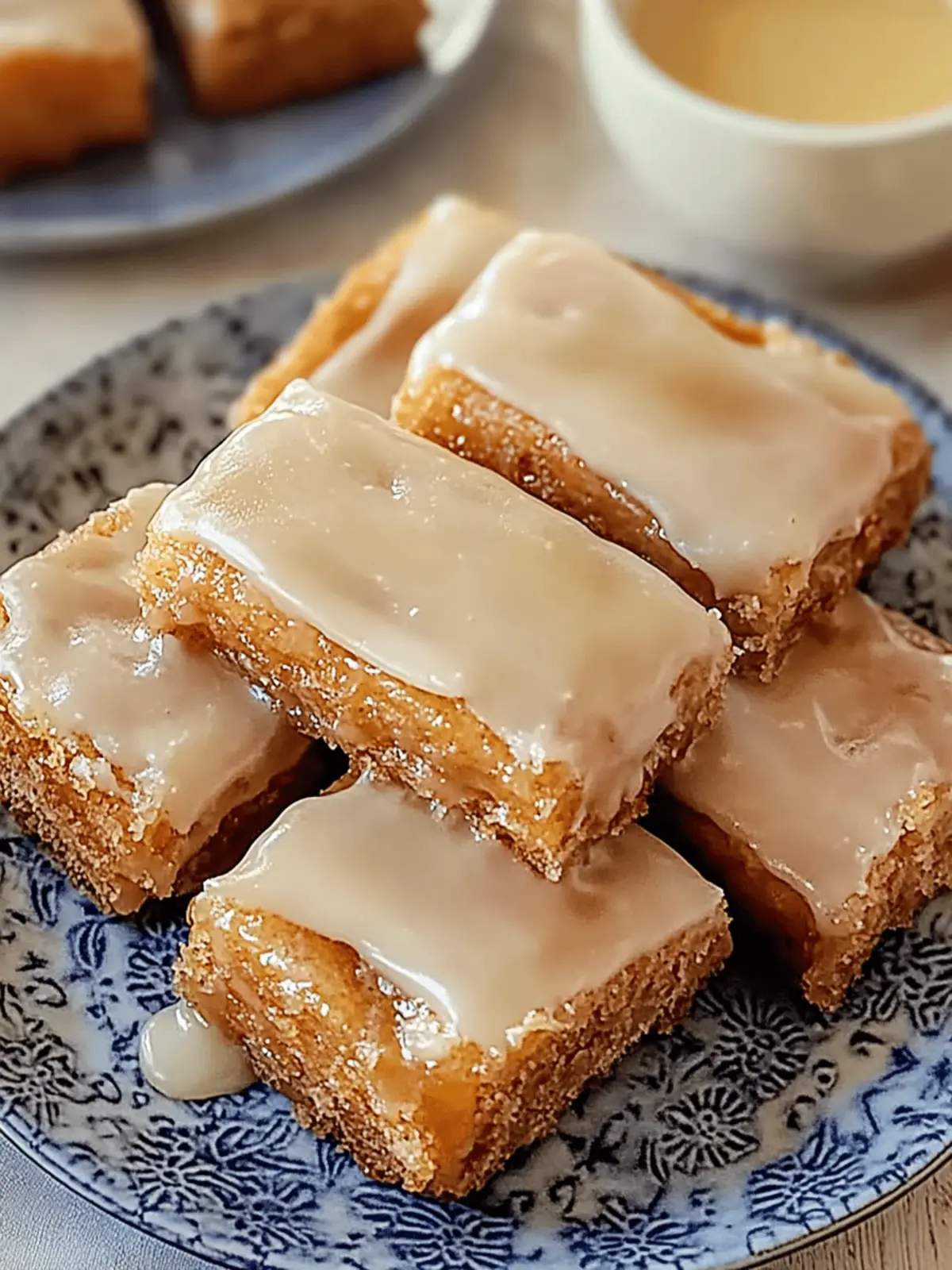 Baked Maple Donut Bars