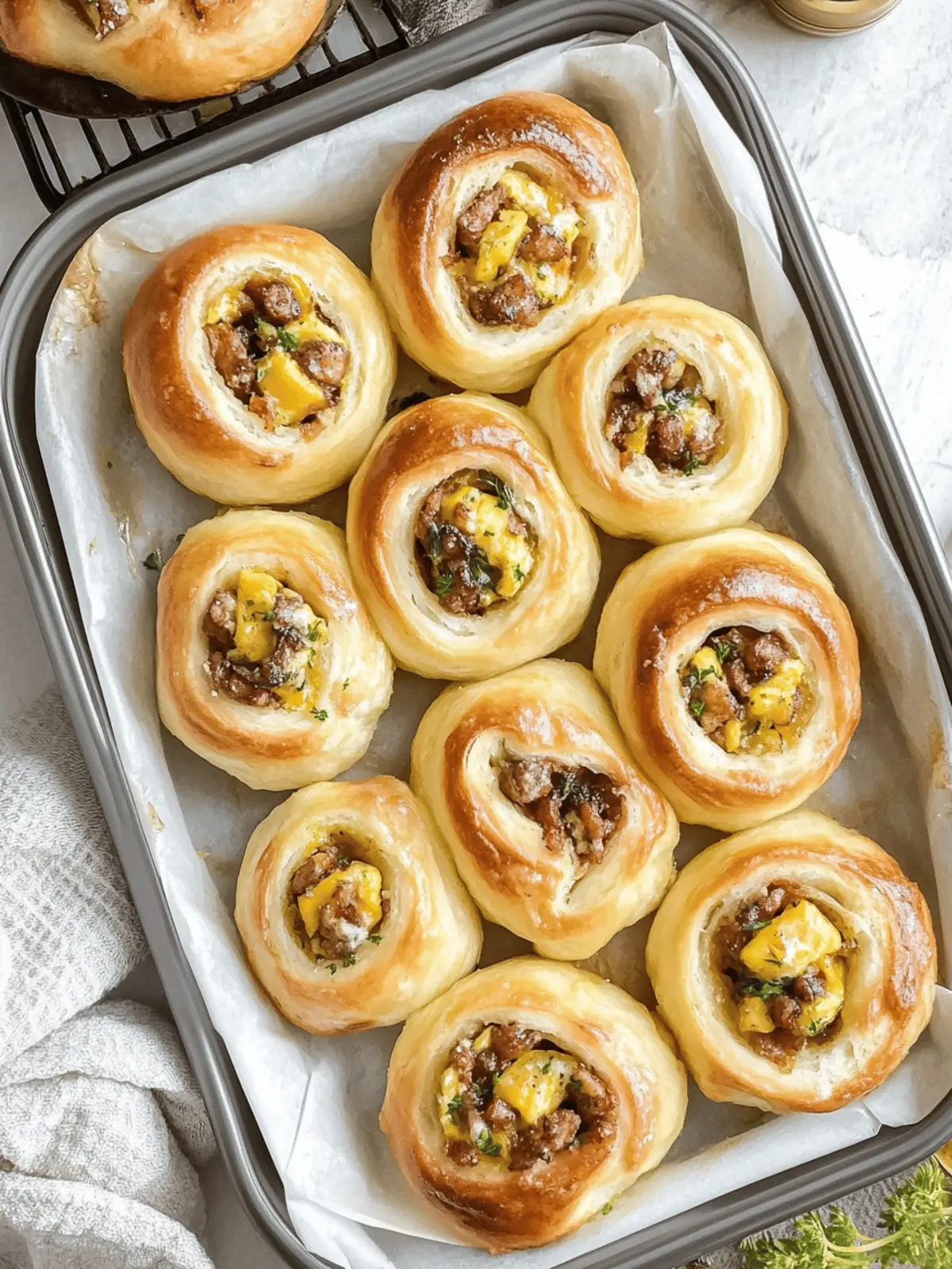 Savory Breakfast Rolls Loaded with Cheese and Flavor
