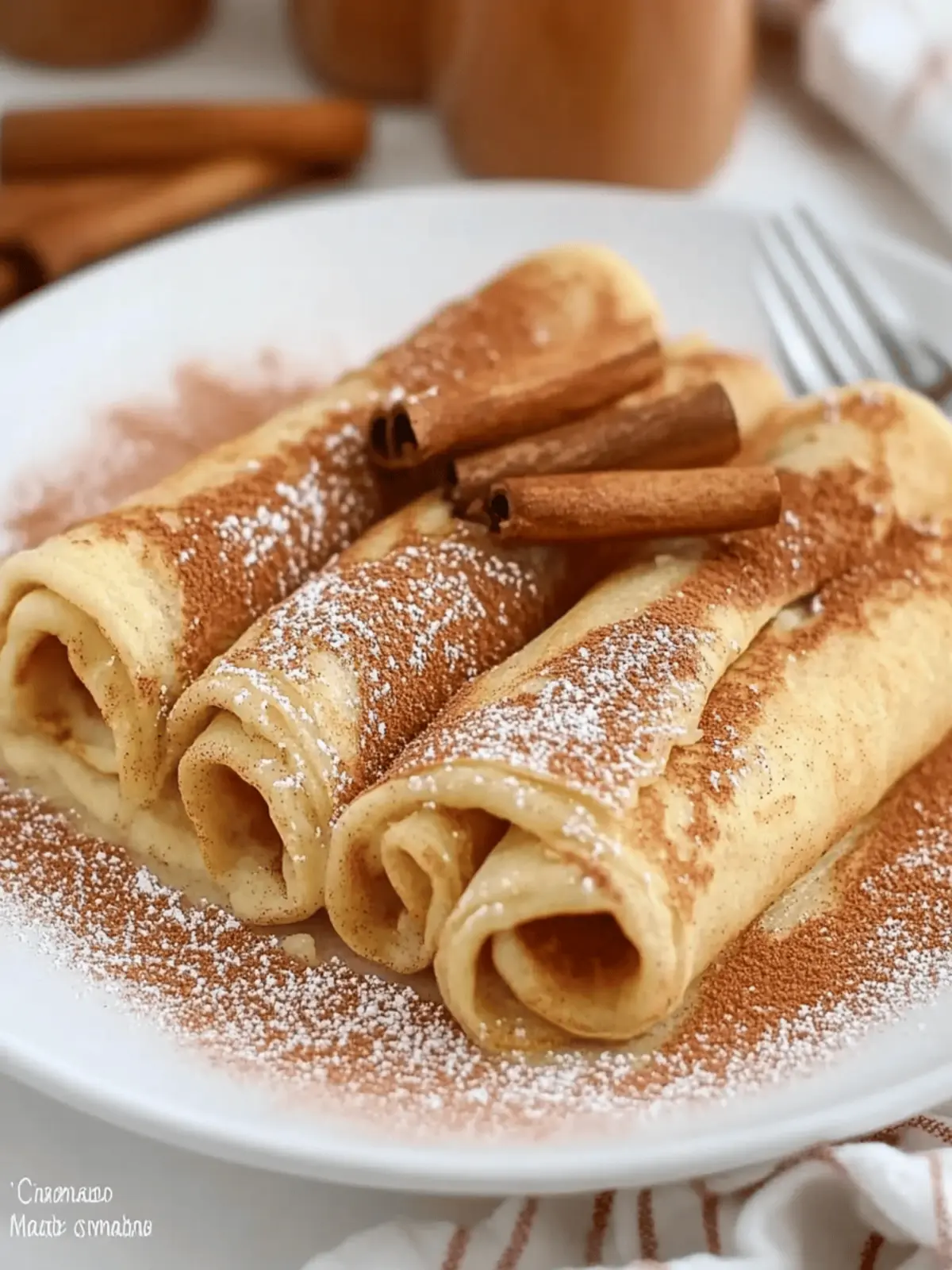 Cinnamon Roll Protein Crepes