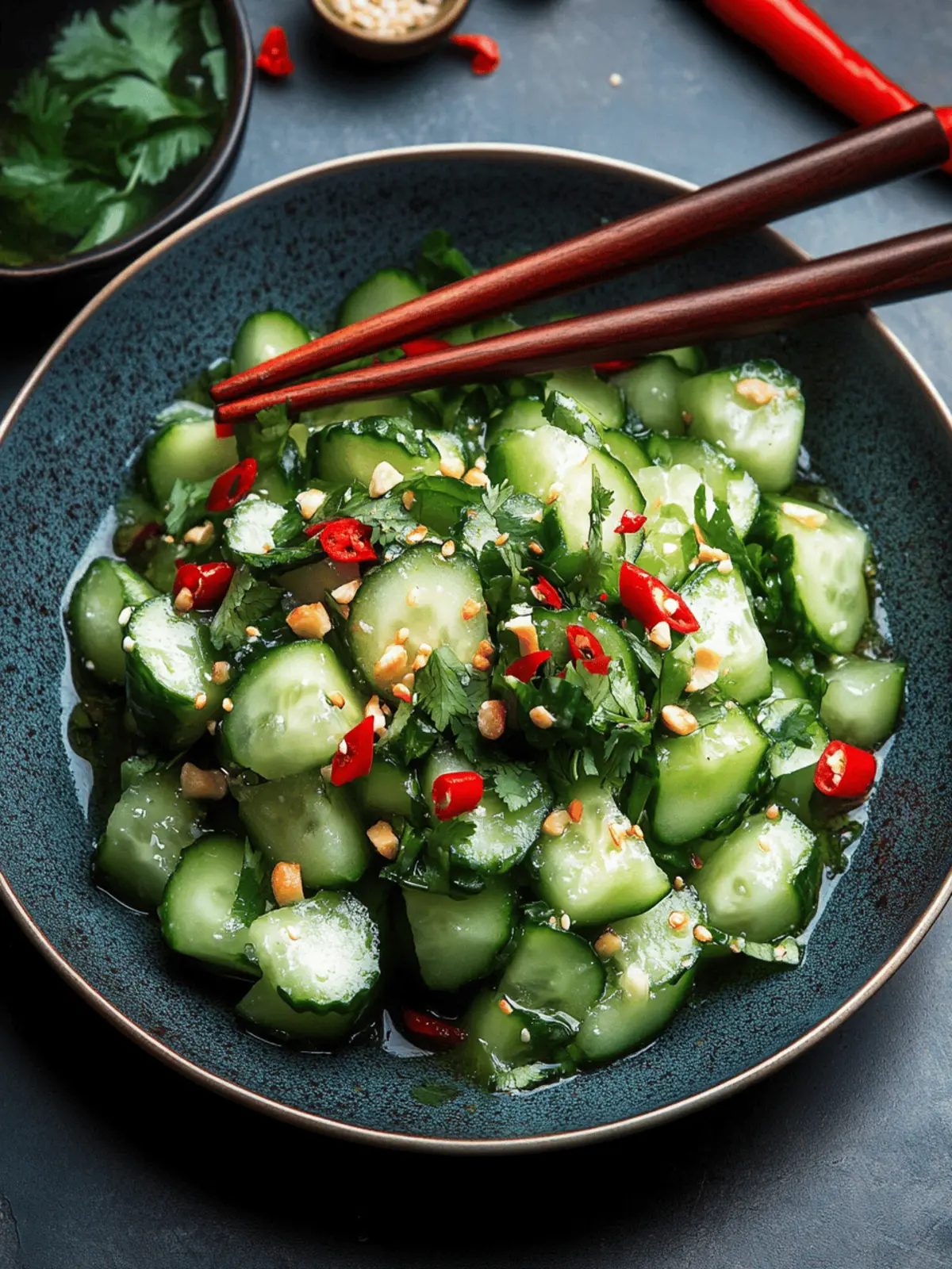 Zesty Chinese Smashed Cucumber Salad for Refreshing Crunch