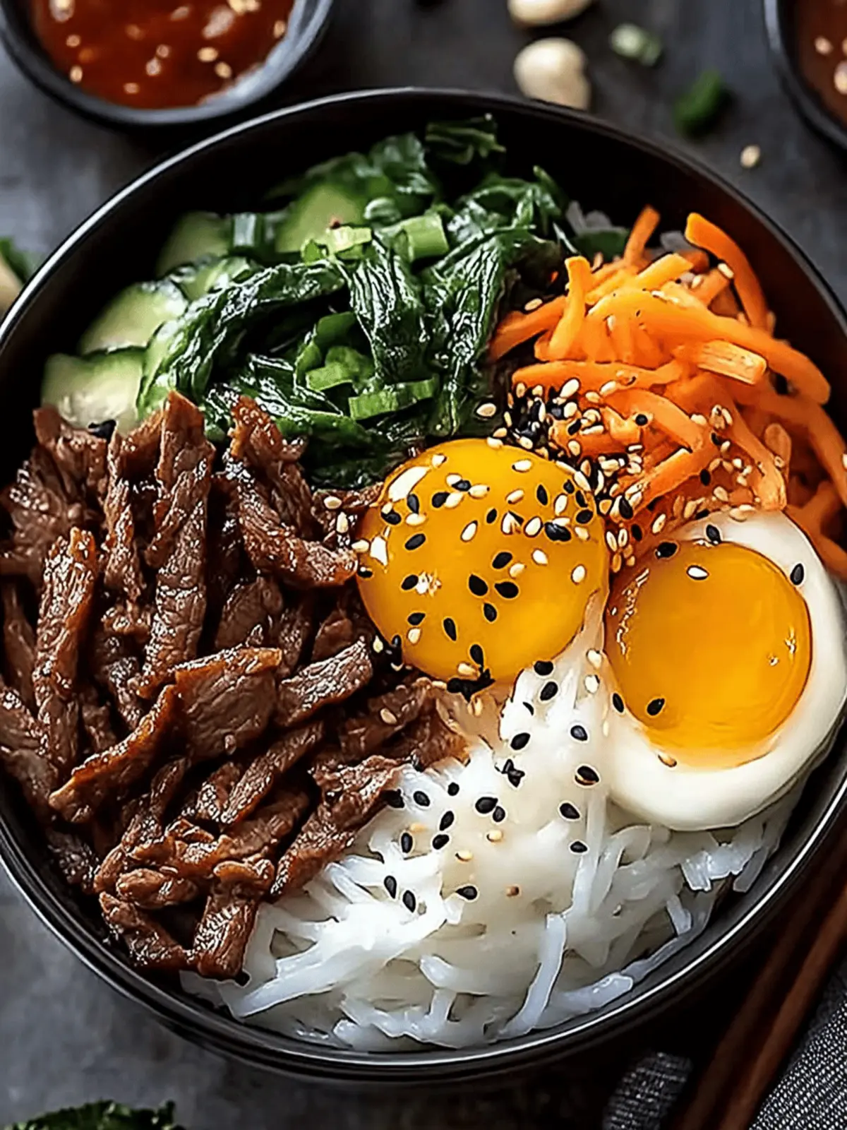Korean Beef Bibimbap Bowl - Quick, Flavorful & Customizable Feast